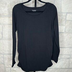 BumpStart Maternity Black Long Sleeve Tee Shirt Large
